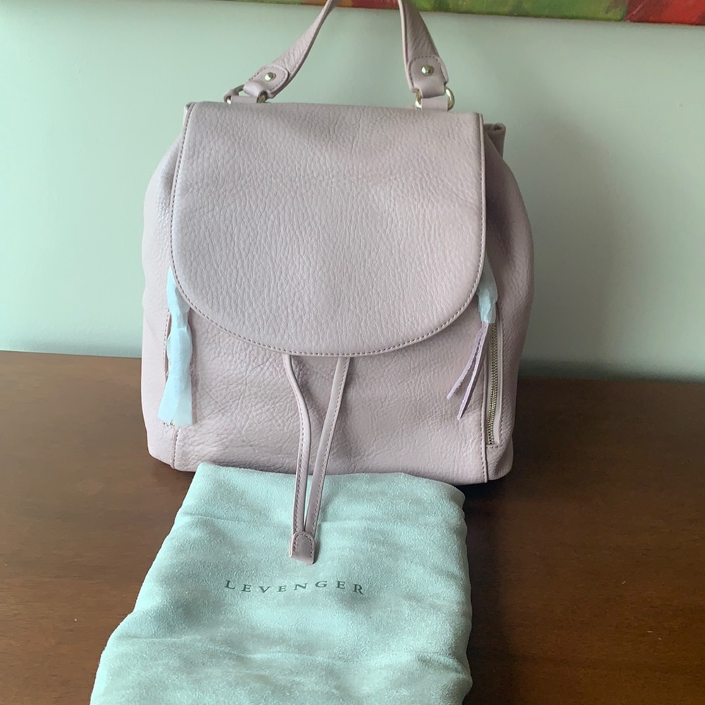 Levenger Pink Blush Backpack *Brand New